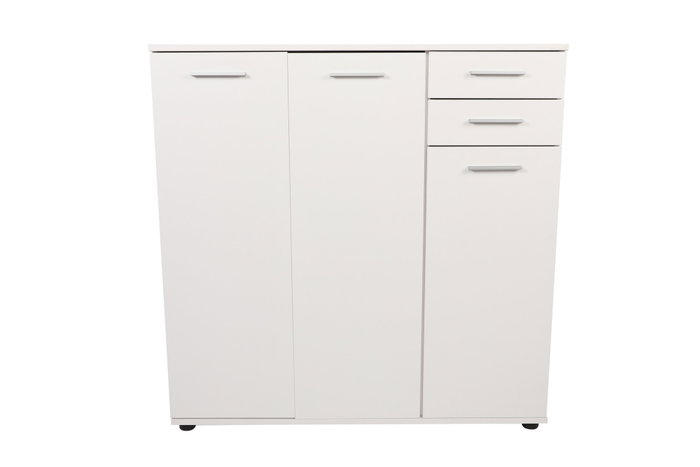 Hanah Home Zapatero Blanco con Dos Cajones